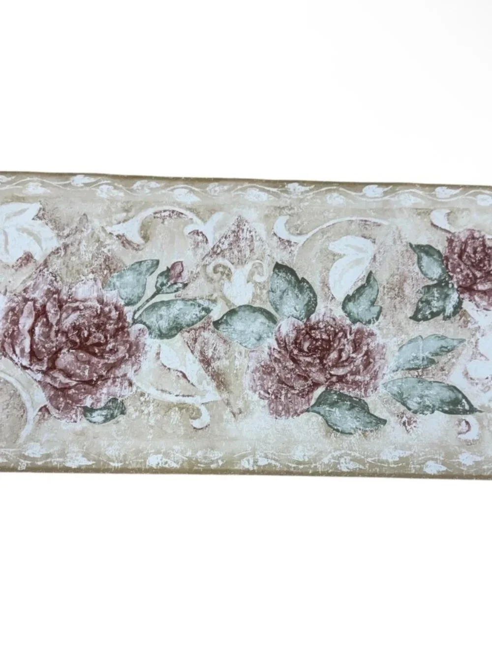 Vintage Wallpaper Border Floral French Cottage Roses Imperial 3 Rolls NEW